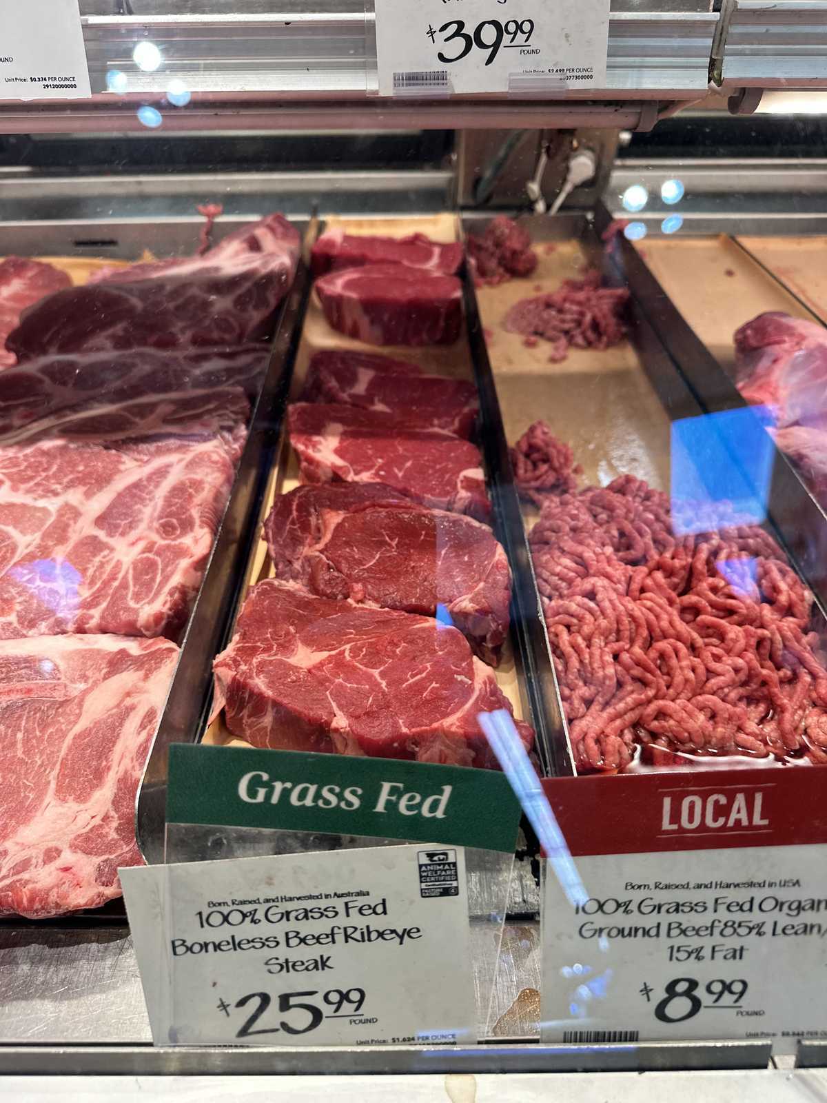 Whole Foods Boneless Beef Ribeye Steak Grass Fed