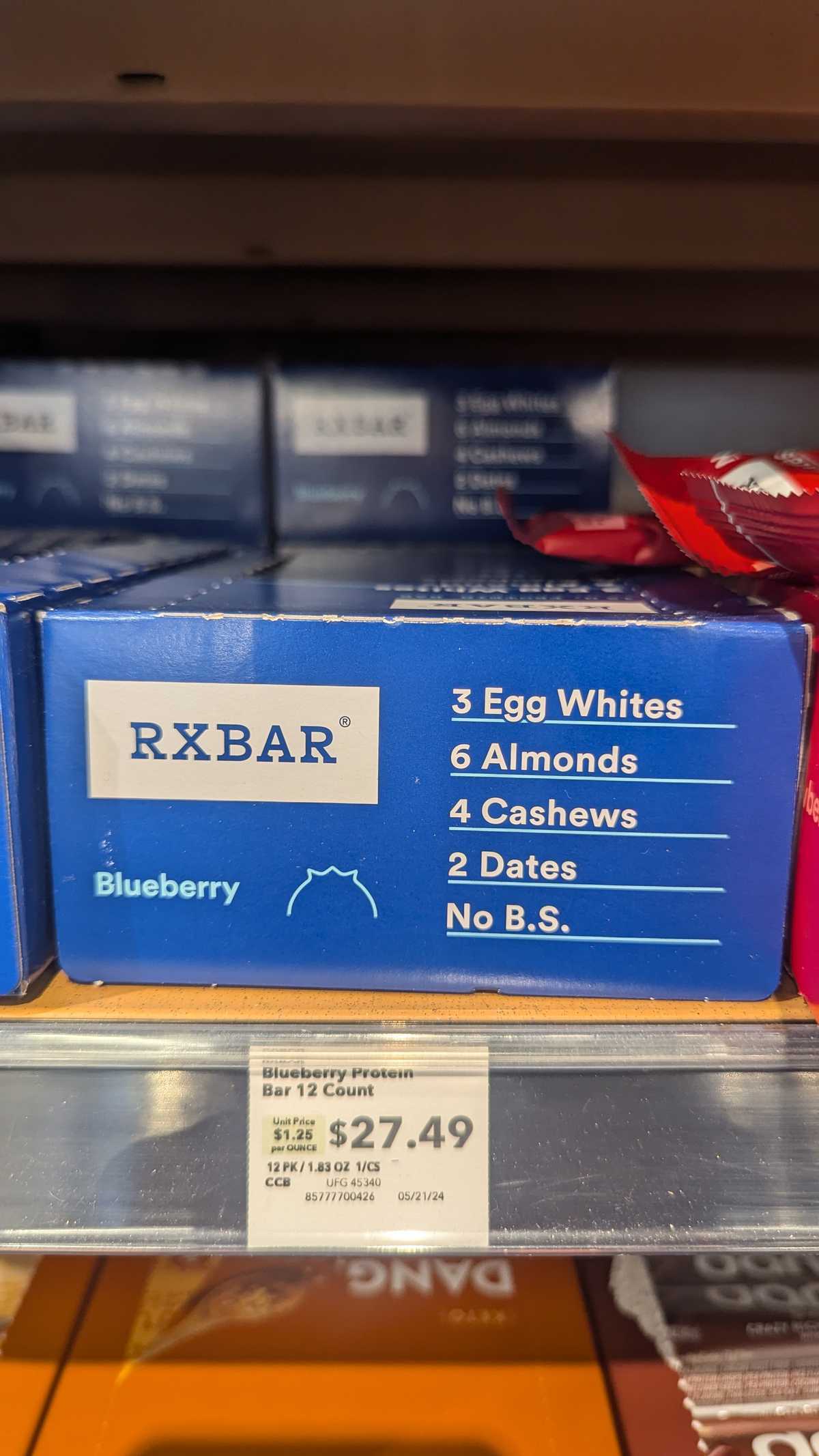 RXBAR 12g Protein Bar Blueberry