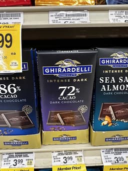 Ghirardelli Intense Dark 72% Cacao Dark Chocolate in Paper