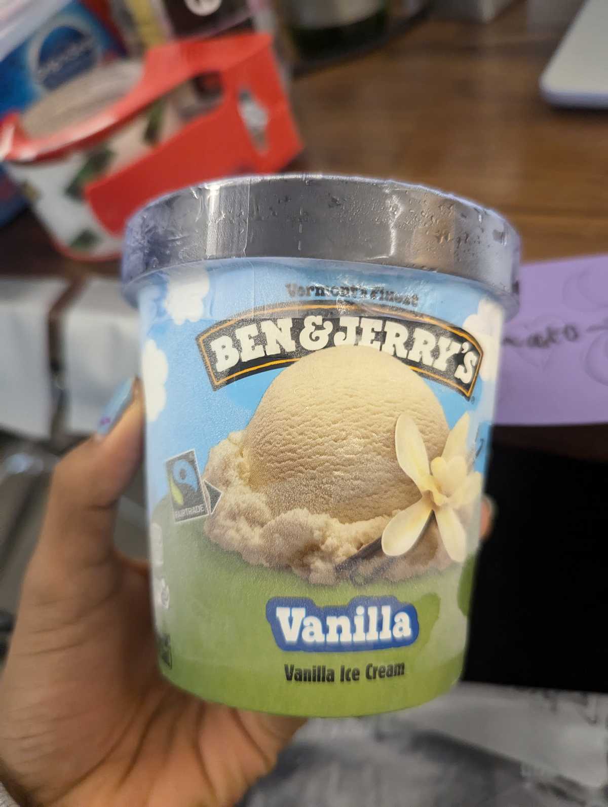 Ben & Jerry's Vanilla Ice Cream