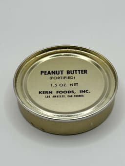 Peanut Butter from 1962 Army Rations