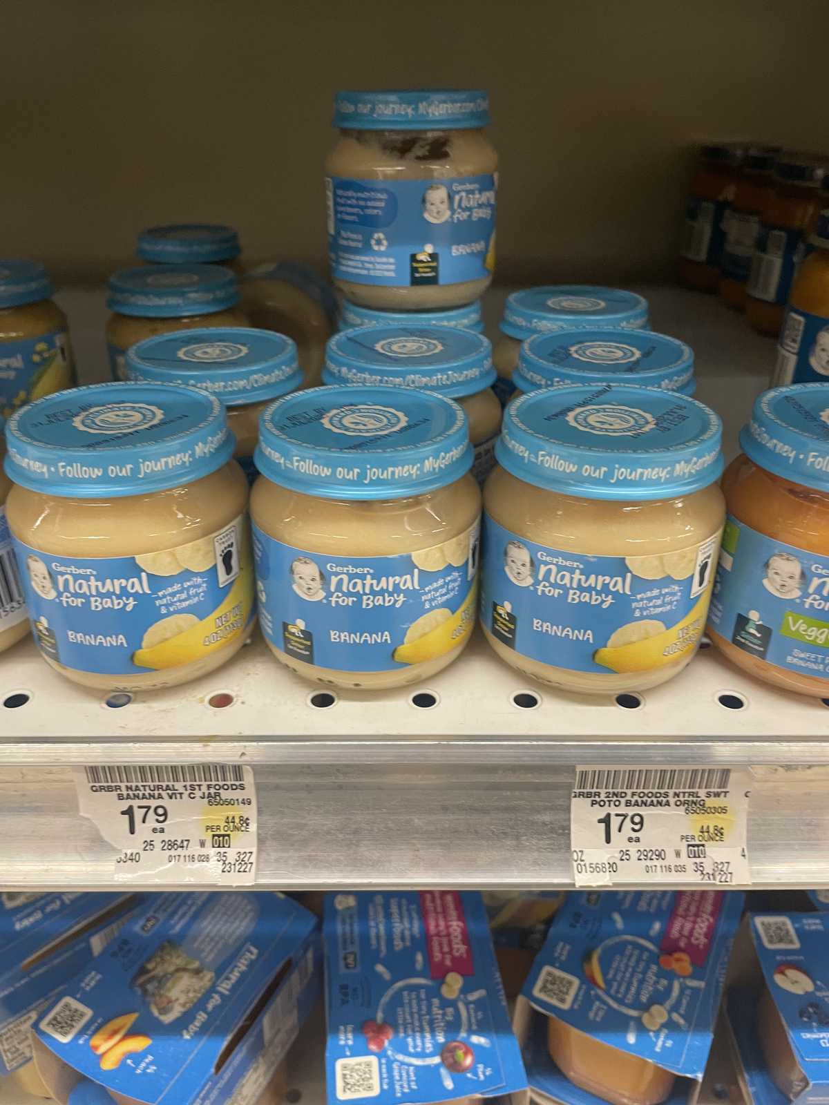 Gerber Baby Food Banana in Glass