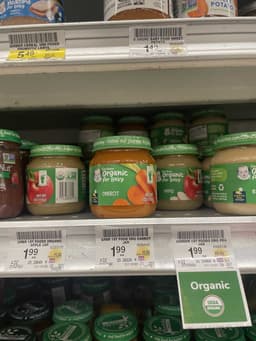Gerber Baby Food Organic Carrot in Glass