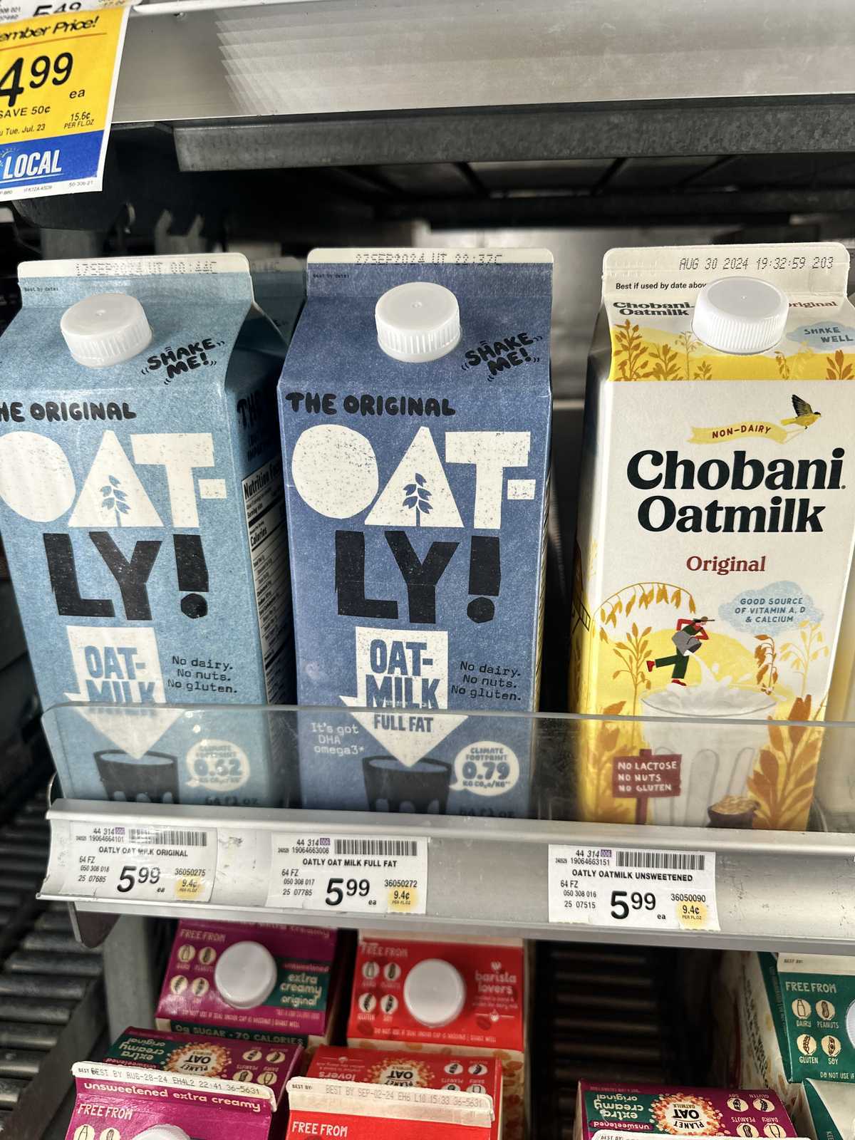 Oatly Oatmilk Full Fat Chilled in Carton