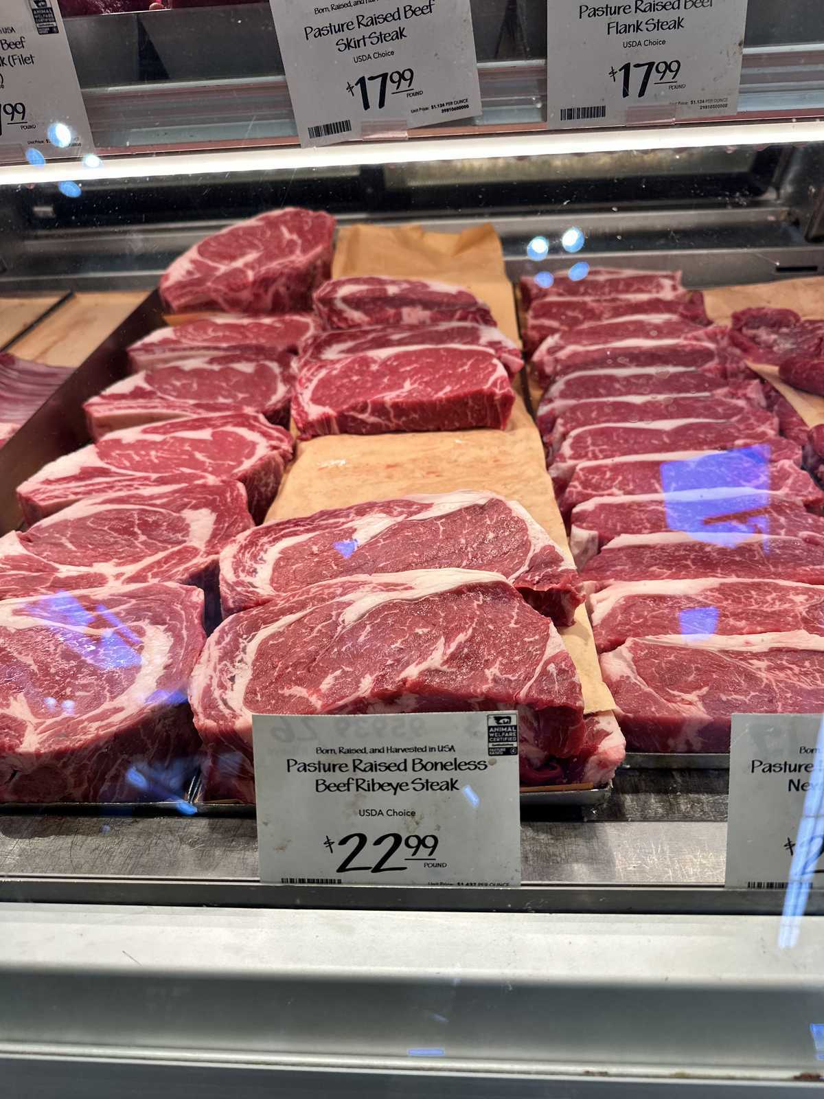 Photo of Whole Foods Boneless Beef Ribeye Steak Pasture Raised