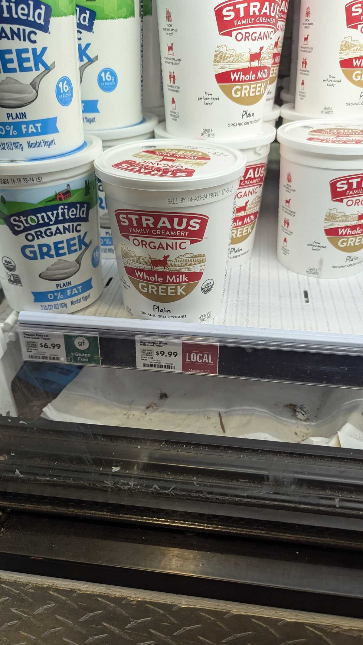 Straus Organic Whole Milk Plain Greek Yogurt
