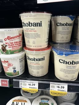 Chobani Whole Milk Plain Greek Yogurt