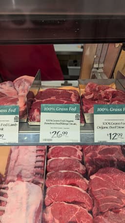 Whole Foods Organic Boneless Beef Ribeye Steak Grass Fed