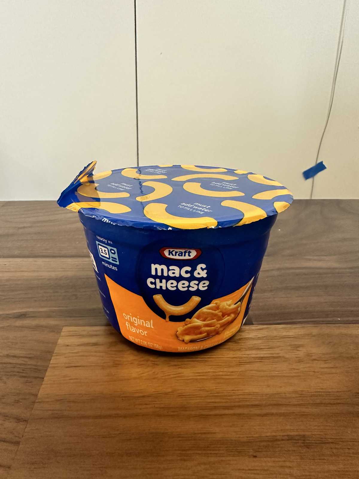 Kraft Mac & Cheese Before Microwave
