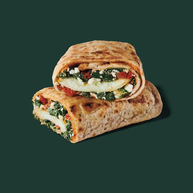 Starbucks Spinach Feta Wrap Warmed