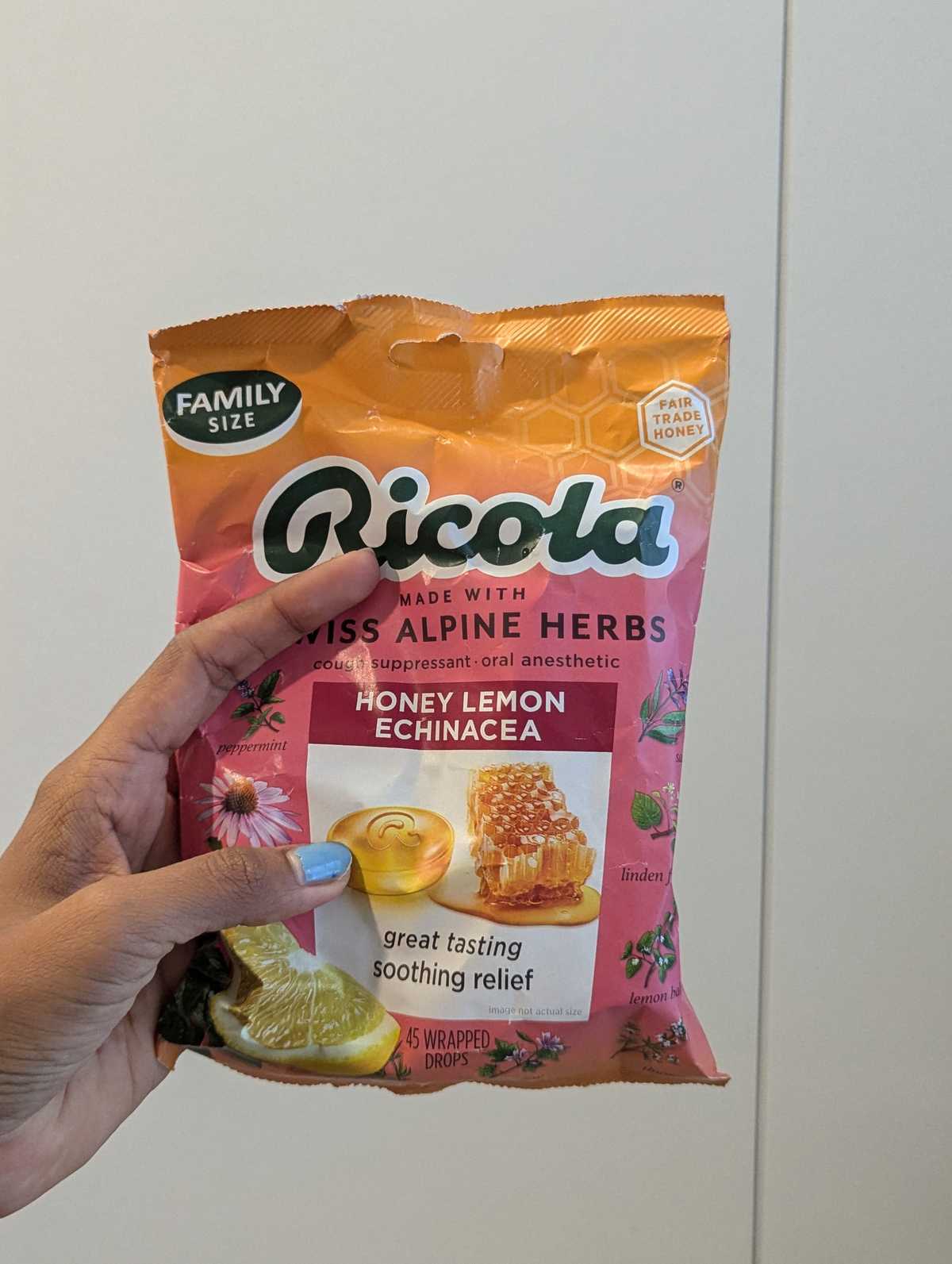 Ricola Honey Lemon Echinacea Herbal Cold Tablets