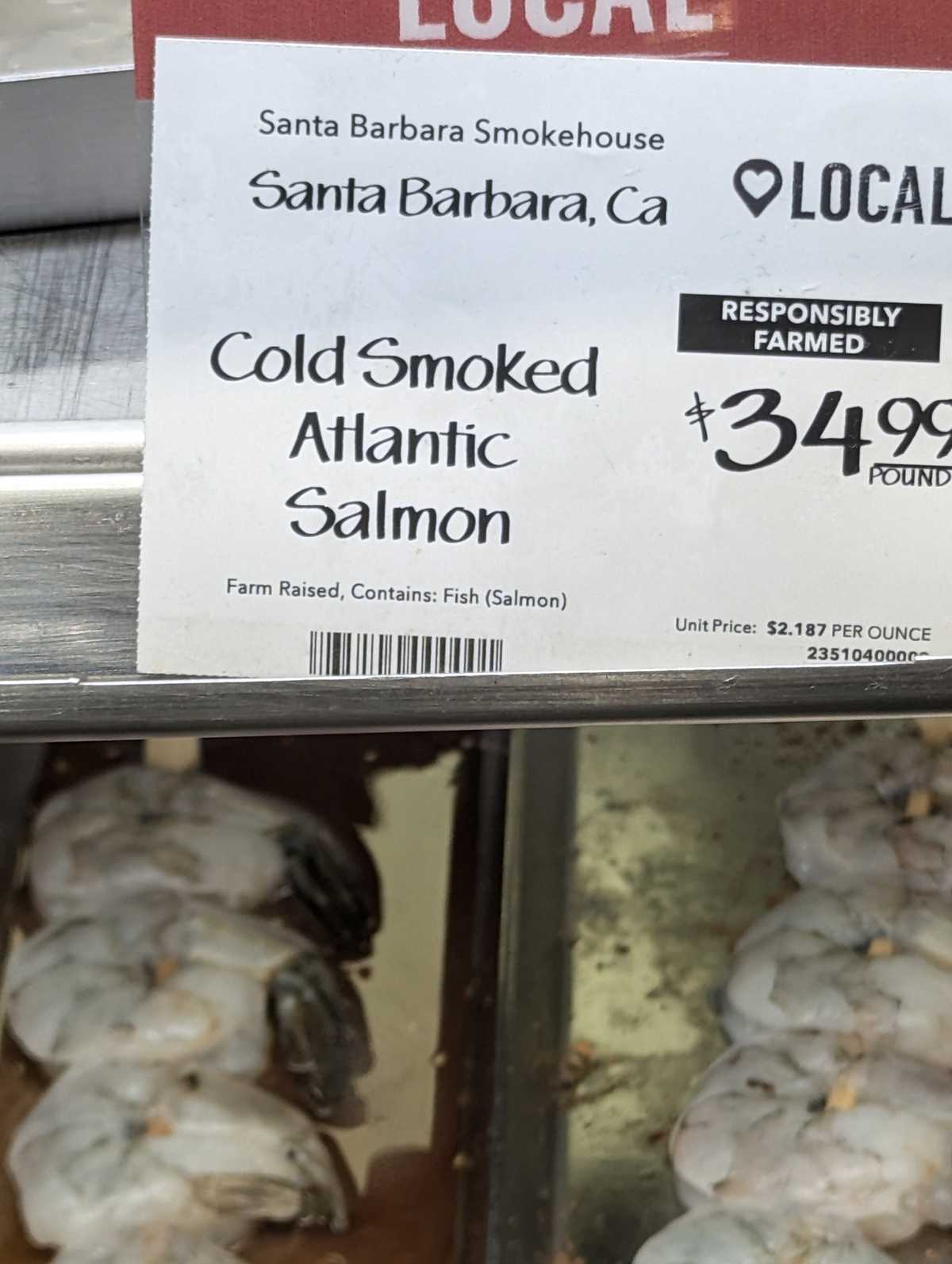 Whole Foods Cold Smoked Atlantic Salmon