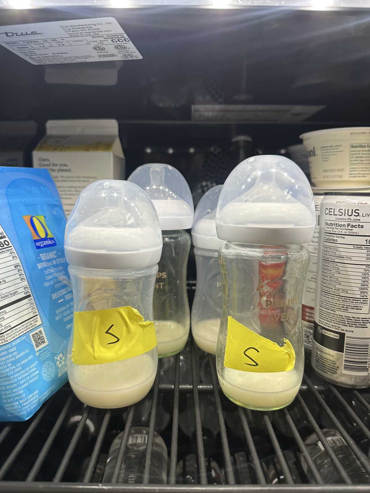 Breast Milk from Milk Bank - Philips Avent Glass Bottle (24hr in Fridge) - Medela Sanitized