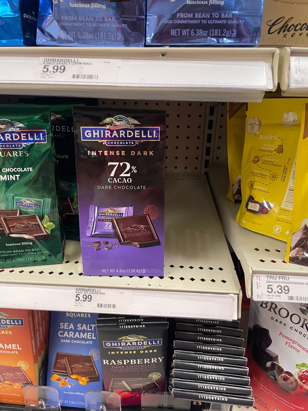 Ghirardelli Intense Dark 72% Cacao Dark Chocolate in Plastic